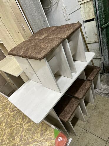Столы: Стол тобуретка стол стуля размер 110на64 тобуретка4шт высота стола75 — 25