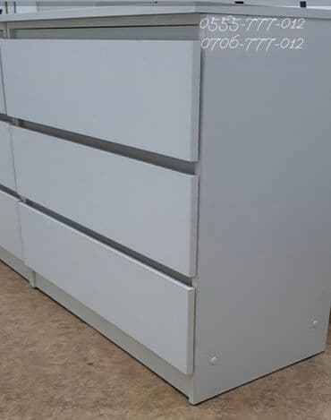 офисные мебели: Комод без ручек Высота 75 см Длина 80 см Глубина 43 см. Цвет - белый — 2