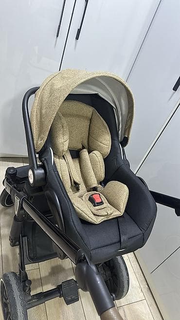 коляска детская цена: Коляска, цвет - Черный, Б/у — 4