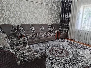 стульев для гостиной: Комплект мягкой мебели, Б/у, Самовывоз, цвет - Серый — 3