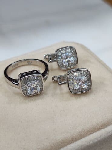 свадебные платья от производителя: Набор украшений, Проба 925, Женские, Новый — 7