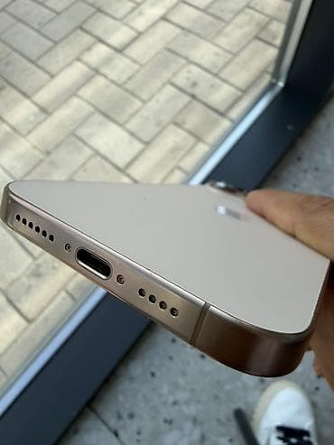 iphone 2 sim: IPhone 16 Pro Max, Б/у, 256 ГБ, Desert Titanium, 94 % — 5