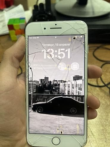 epson 1410: IPhone 8 Plus, Б/у, 64 ГБ, Белый, Защитное стекло, 81 % — 2