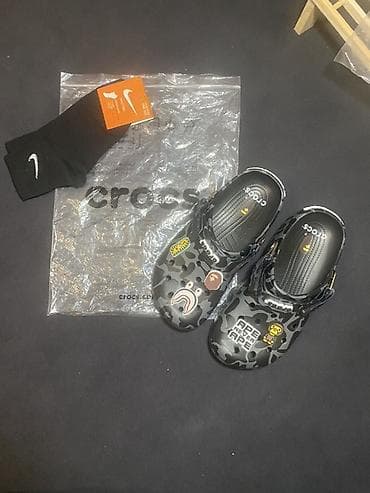 Саболор, 41, 42, Crocs, Жаңы, түсү - Боз, Акылуу жеткирүү