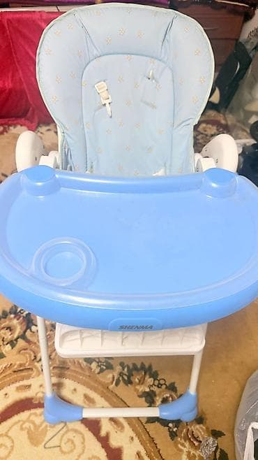 Двухъярусная детская кровать, ЛДСП, цвет - Голубой