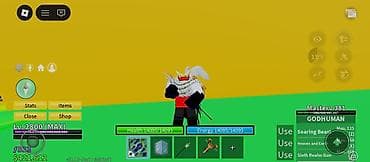 Аккаунт Roblox: Blox Fruits - Уровень персонажа: 2800 (MAX) - Боевой