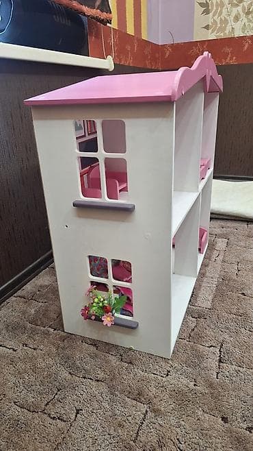 отук сатылат: Кукольный домик двухэтажный с мебелью! В отличном состоянии! Б/у Цена — 2