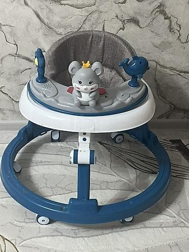 Детские ходунки с игровой панелью - Круглая устойчивая база с 6