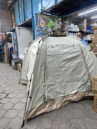 Палатка туристическая двухслойная, быстросборная 220*220*200