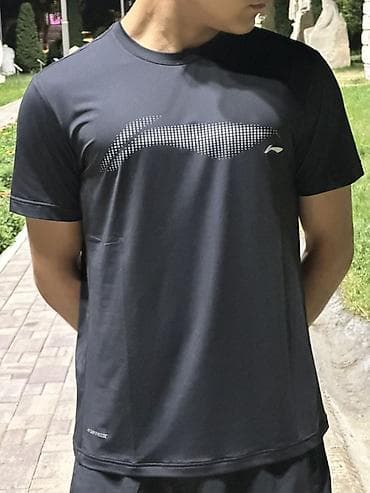 apple watch s1: Мужская футболка, L, Lining, Новый, цвет - Черный, Самовывоз — 2