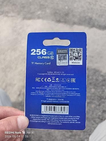 card: Карта памяти BOROFONE TF (microSD) 256 ГБ Характеристики: - Объем — 2