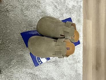 чемодан размер средний: Сабо, 37, Birkenstock, Новый, цвет - Серый — 6