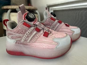 nan optipro: Ролик+ кроссовка 2в1 светящиеся подошва ролики съемные можно снять — 1