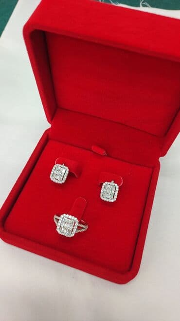 свадебные наборы ручной: Набор украшений, Проба 925, Женские, Новый — 2