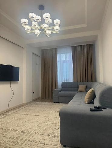 квартиры в кок жаре: 2 комнаты, 60 м², Элитка, 11 этаж, Дизайнерский ремонт — 1