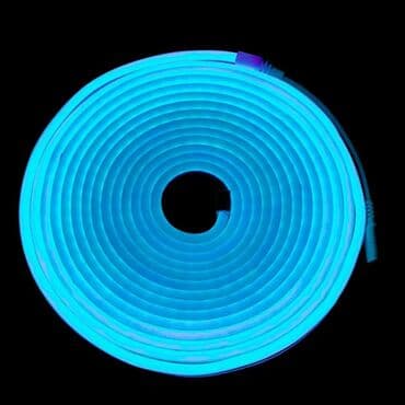 светодиодная лента с пультом: Неоновая светодиодная лента 5м 12V IP67 цвет синий Гибкий — 2