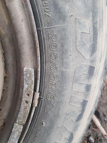 continental: Шины 205 / 75 / R 16, Лето, Б/у, Легкий коммерческий транспорт (C/LT), Bridgestone — 10