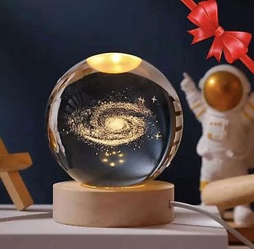 хрустальный шар: Настольный светильник–кристальный шар «Галактика» - Прозрачный — 1
