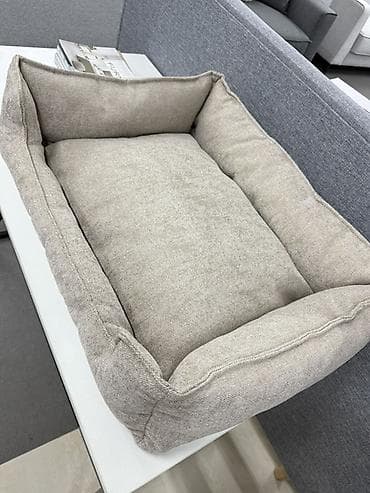 лежанка для животных: Лежанка для домашних животных, прямоугольная, с бортиками и съёмным — 1