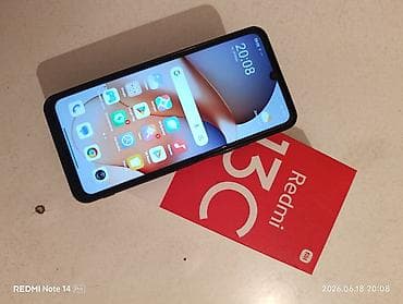 13c: Redmi, Redmi 13C, Б/у, 256 ГБ, цвет - Черный, 2 SIM — 1