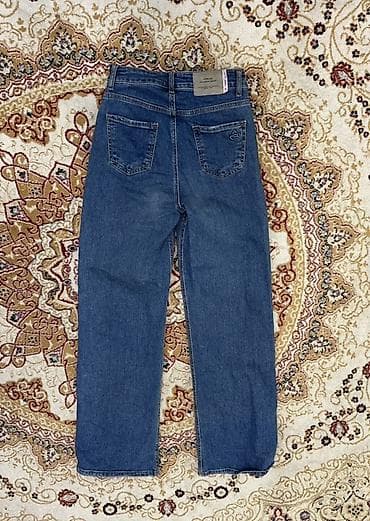 прямые джинсы: Джинсы женские, прямого кроя - Цвет: классический синий - Посадка — 2