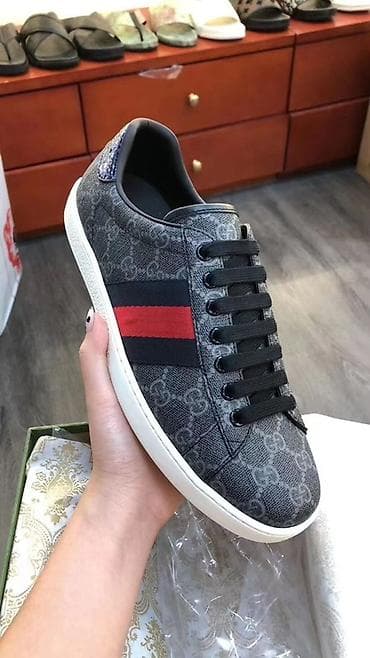 кеды армани: Мужские кроссовки, 41, 41.5, 42, Gucci, Новый, цвет - Синий — 1