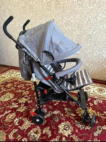 Коляски: Коляска, Другой бренд, цвет - Серебристый, Б/у, Самовывоз — 1