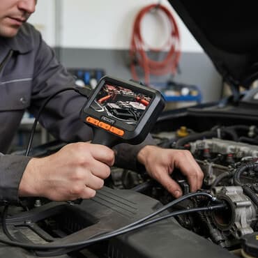 ремонт авто видеорегистраторов: Эндоскоп с монитором экраном 4.3, съемная камера диаметром 8 мм, длина — 1