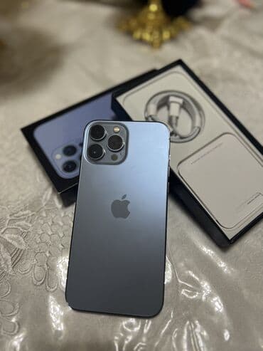 macbook pro 13 цена бишкек: IPhone 13 Pro Max, 128 ГБ, Sierra Blue, Куту, 85 % — 2