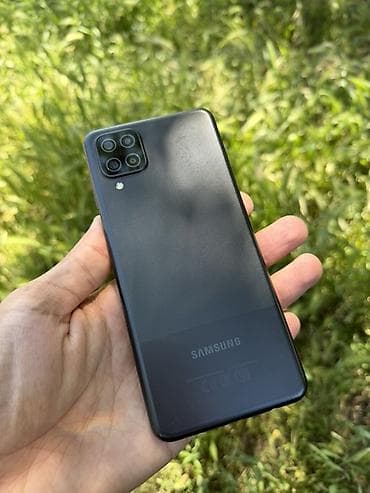 Samsung Galaxy A12, Б/у, 32 ГБ, цвет - Черный, 2 SIM