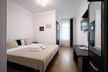 Уютные комнаты посуточно - Комнаты с двуспальными кроватями и чистым