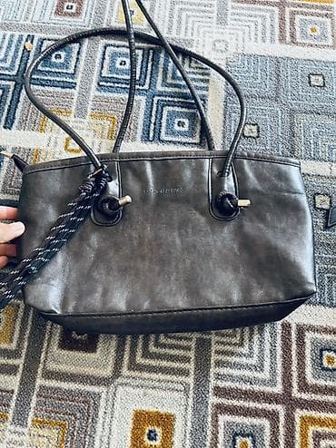 Сумка-тоут Fashion & Bags, темно-коричневая. - Материал: гладкая