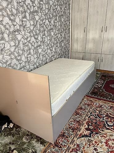 стульчик для кормления 3 в 1: Односпальная кровать, С матрасом, длина - 205 см — 1