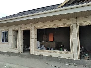 фоторамка: Ремонт фасада, Утепление фасада, Фасадный декор | Рамки | Декоративный кирпич, Сухой травертин, Жидкий травертин | Penoplex, Базальт, Пенопласт Больше 6 лет опыта — 10