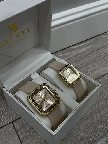 Сумкалар: Парные часы Galaxy Collection — набор из двух аналоговых часов в — 5