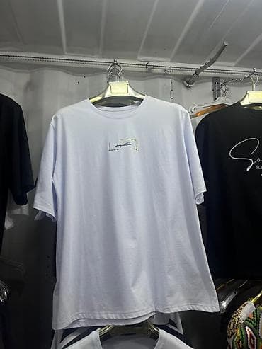 мужская розовая футболка: Белые мужские футболки с минималистичными принтами. - Цвет: белый - — 3