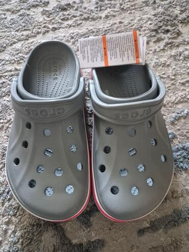Сабо, 38.5, Crocs, Новый, цвет - Серый