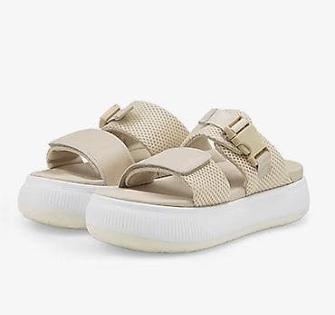 тапочки пляжные: Босоножки, 37, Puma, Новый, цвет - Бежевый, Самовывоз — 1