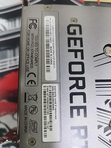 Техника и электроника: Видеокарта для ПК, Б/у, Palit, GeForce RTX, 8 ГБ — 5