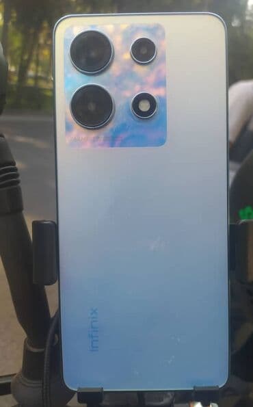 infinix телефон: Infinix Hot 30, Колдонулган, 128 ГБ, түсү - Күмүш, 2 SIM — 1