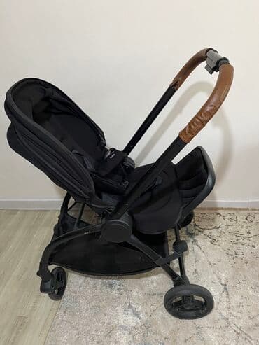 сколько стоит детская коляска: Коляска, цвет - Черный, Б/у — 1