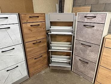 шкаф с полочками: Тумба и подставка для обуви, Другой материал — 4