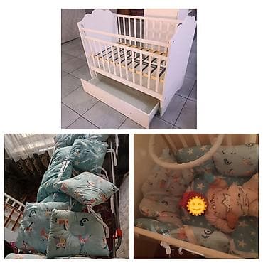 Керебеттер: Продаётся кроватка в хорошем состоянии. Выдвижной ящик для постельного — 1