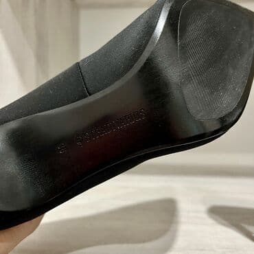 ecco 42: Туфли, 36, Stradivarius, Б/у, цвет - Черный, Платная доставка, Бесплатная доставка, Самовывоз — 4