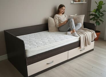 детская кровать икеа с матрасом: Полуторка кровать с матрасом и выдвижными ящиками. - Размер спального — 3