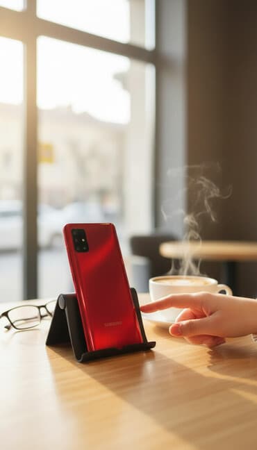 модем huawei: Samsung Galaxy A51, Б/у, 128 ГБ, цвет - Красный, 2 SIM — 1