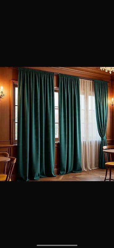 сольнычный свет: Комплект штор, Велюр, С тюлем в комплекте, Изготовление на заказ, Для зала — 6