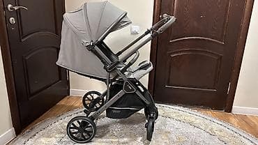 детская автолюлька: Детский комплект: электронная колыбель-качалка + прогулочная коляска — 6