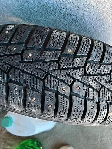 химичиска авто: Зимняя шипованная шина 185/60 R15. Два летние два зимный шипованый без — 4