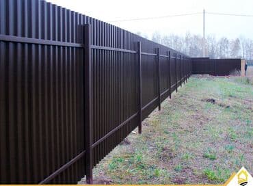 трубы металлопрокат: Заборы из профнастила под ключ - Материал: стальной профнастил с — 3